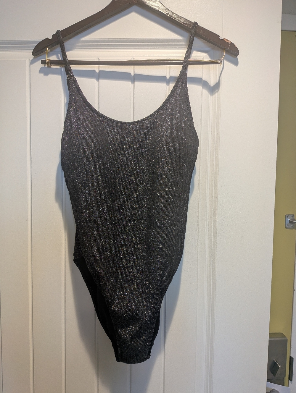 Salt + Cove Black Shimmer One-Piece Swimsuit